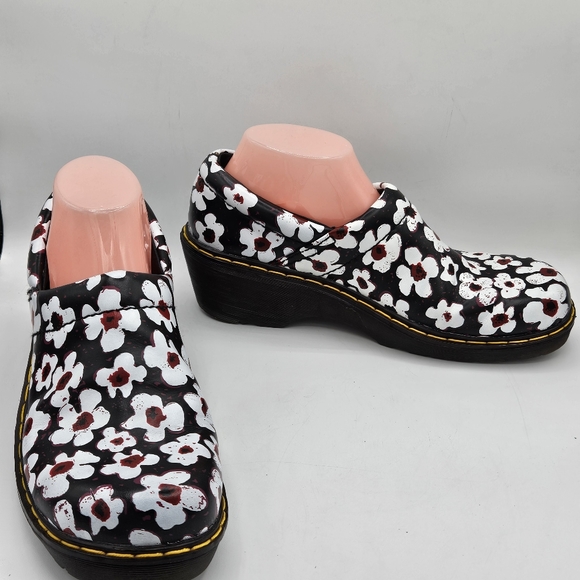 Dr Martens Pascal Fayre 1460 rare /hard-to-find floral clog shoes w 9 / m 8 - Picture 3 of 14